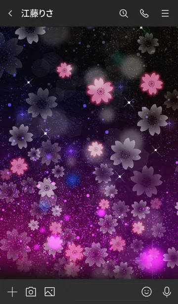 [LINE着せ替え] Space cherry blossoms 1の画像3