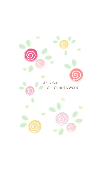 [LINE着せ替え] My chat my colorful flowers 4の画像1