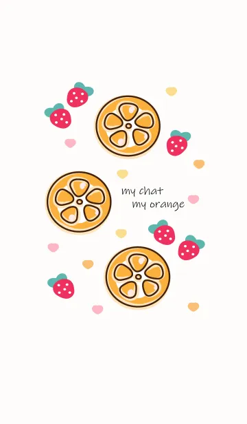 [LINE着せ替え] Mini orange :)の画像1