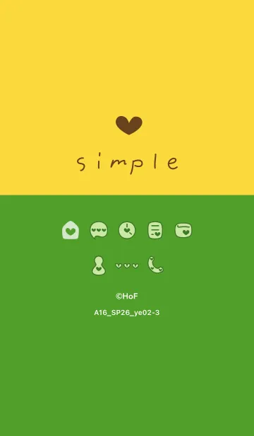 [LINE着せ替え] A16.26_イエロー2-3の画像1