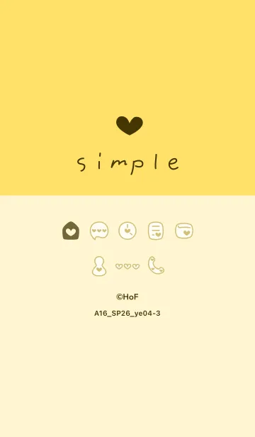 [LINE着せ替え] A16.26_イエロー4-3の画像1