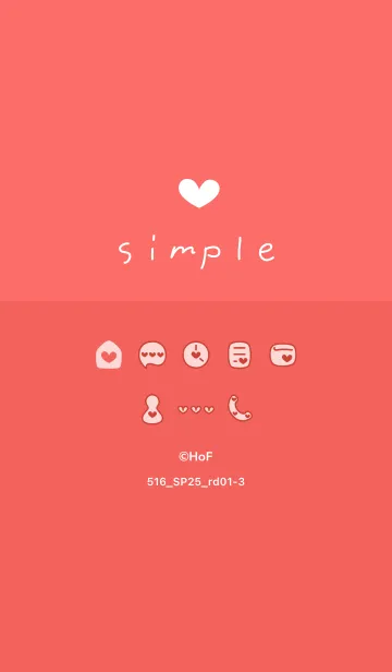 [LINE着せ替え] 516.25_レッド1-3の画像1