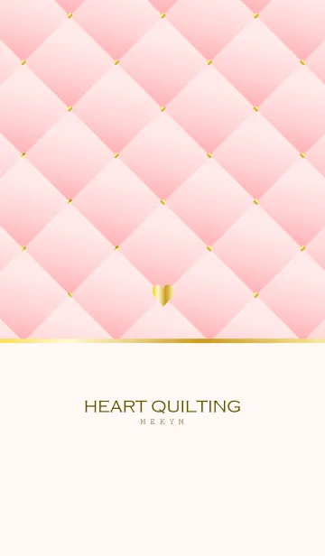 [LINE着せ替え] HEART QUILTING -PINK- 7の画像1