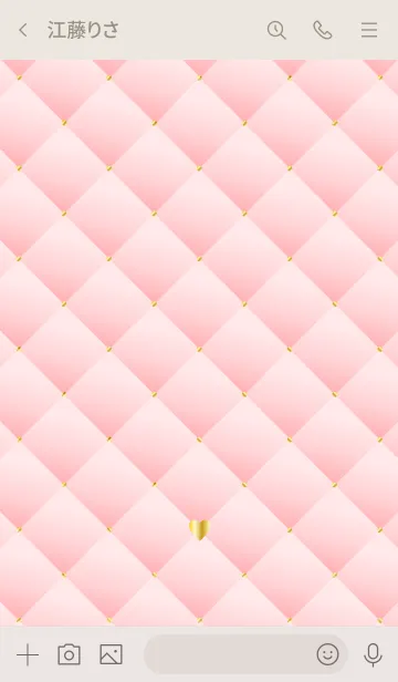 [LINE着せ替え] HEART QUILTING -PINK- 7の画像3