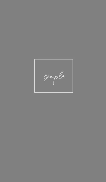 [LINE着せ替え] simple cursive -gray-の画像1