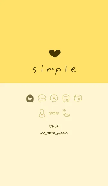 [LINE着せ替え] n16.26_イエロー4-3の画像1