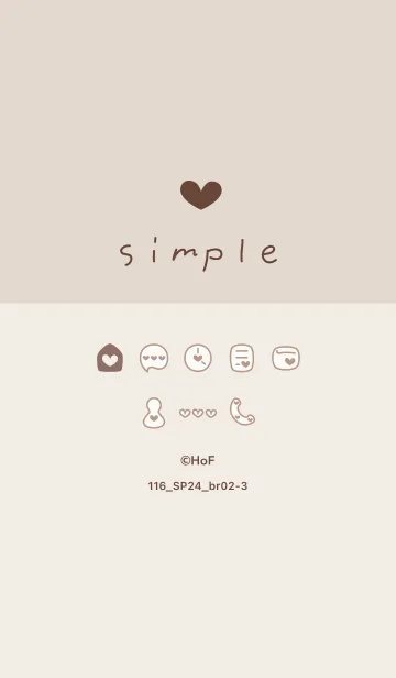 [LINE着せ替え] 116.24_ブラウン2-3の画像1