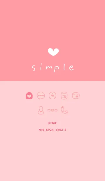 [LINE着せ替え] N16.24_ピンク2-3の画像1