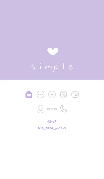 [LINE着せ替え] N16.24_パープル4-3の画像1