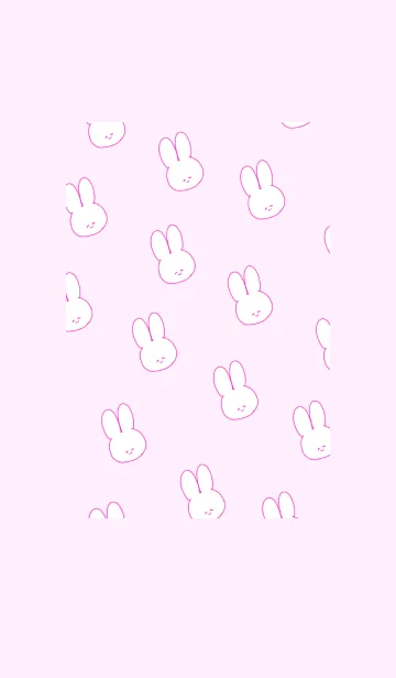 [LINE着せ替え] うさぎを量産ミニ♡ピンクの画像1