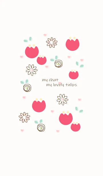 [LINE着せ替え] My chat my lovely tulips 49の画像1