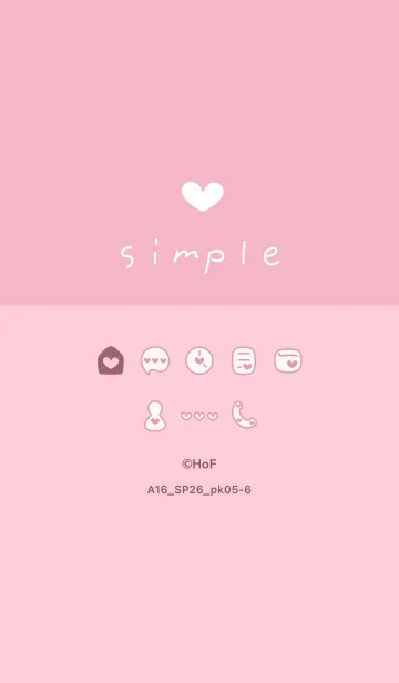 [LINE着せ替え] A16.26_ピンク5-6の画像1