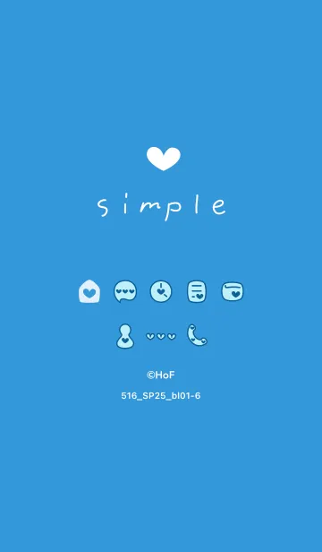 [LINE着せ替え] 516.25_ブルー1-6の画像1