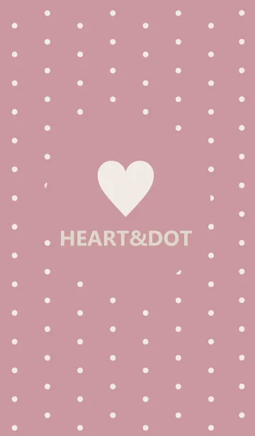 [LINE着せ替え] HEART&DOT *SmokyPink*の画像1