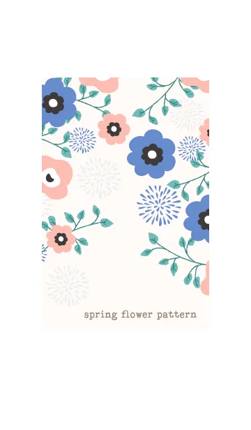 [LINE着せ替え] spring flower pattern 3の画像1