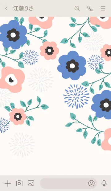 [LINE着せ替え] spring flower pattern 3の画像3