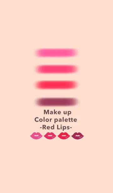 [LINE着せ替え] メイク ピンクリップ カラーパレットの画像1