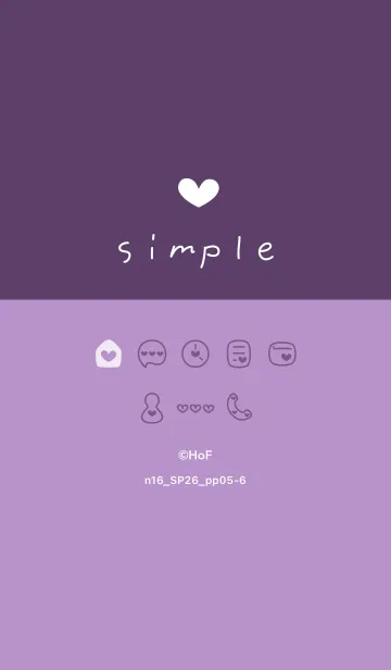 [LINE着せ替え] n16.26_パープル5-6の画像1