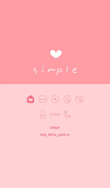 [LINE着せ替え] N16.24_ピンク2-6の画像1