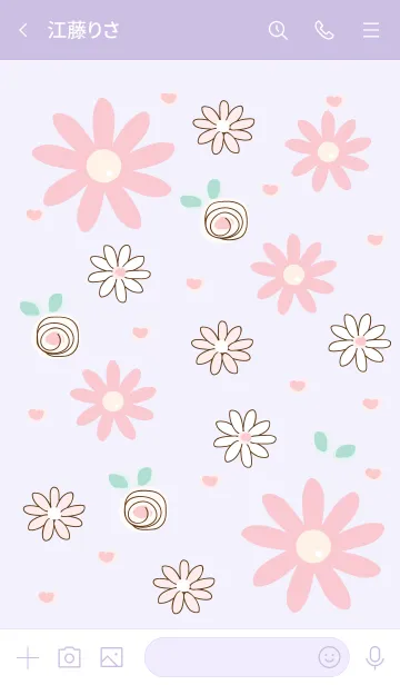 [LINE着せ替え] Fairy tale flowers 4の画像3