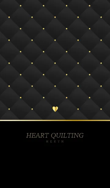 [LINE着せ替え] HEART QUILTING -GRAY- 8の画像1