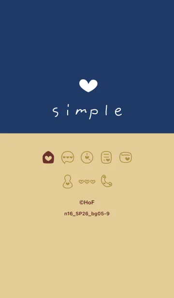 [LINE着せ替え] n16.26_ベージュ5-9の画像1