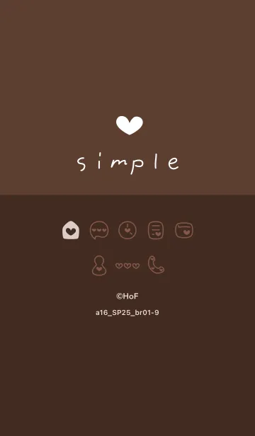 [LINE着せ替え] a16.25_ブラウン1-9の画像1