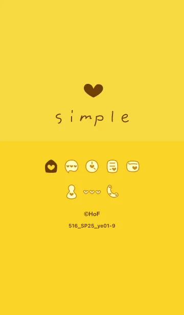 [LINE着せ替え] 516.25_イエロー1-9の画像1