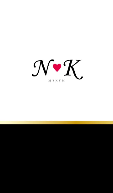 [LINE着せ替え] Love Initial N&K イニシャル 2の画像1