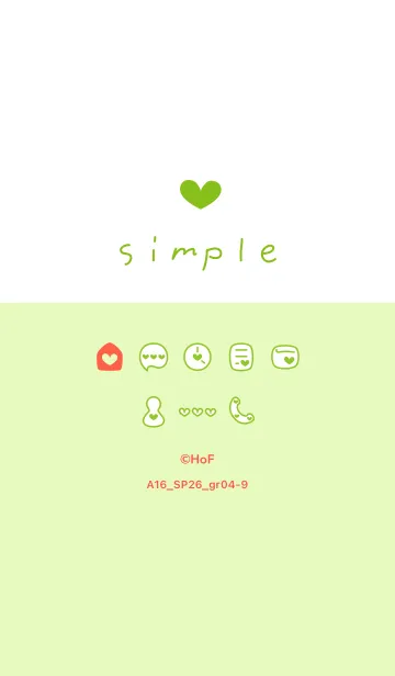 [LINE着せ替え] A16.26_グリーン4-9の画像1