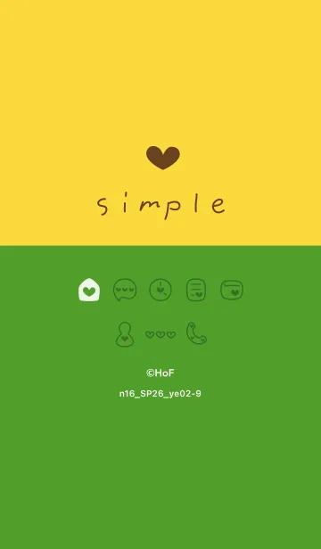 [LINE着せ替え] n16.26_イエロー2-9の画像1