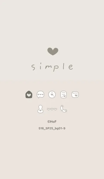 [LINE着せ替え] 516.25_ベージュ1-9の画像1