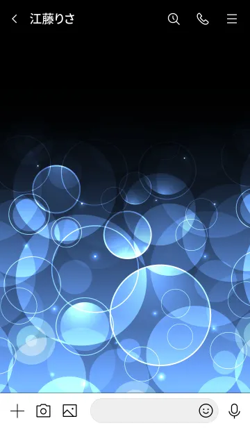 [LINE着せ替え] HYACINTH BLUE LIGHT CIRCLEの画像3