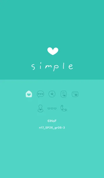 [LINE着せ替え] n17.26_グリーン8-3の画像1