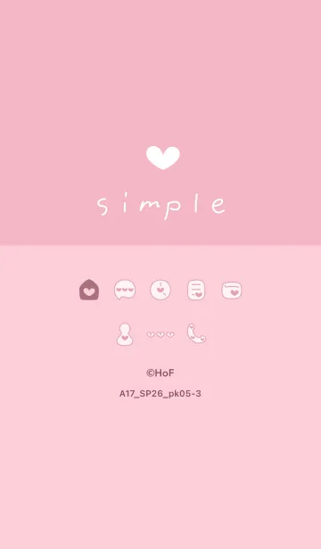 [LINE着せ替え] A17.26_ピンク5-3の画像1