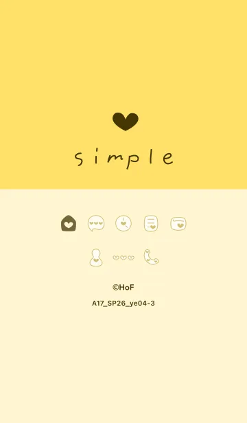 [LINE着せ替え] A17.26_イエロー4-3の画像1