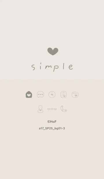 [LINE着せ替え] a17.25_ベージュ1-3の画像1