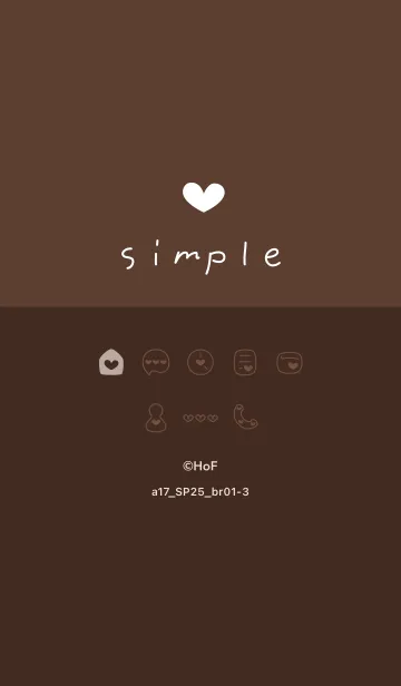 [LINE着せ替え] a17.25_ブラウン1-3の画像1