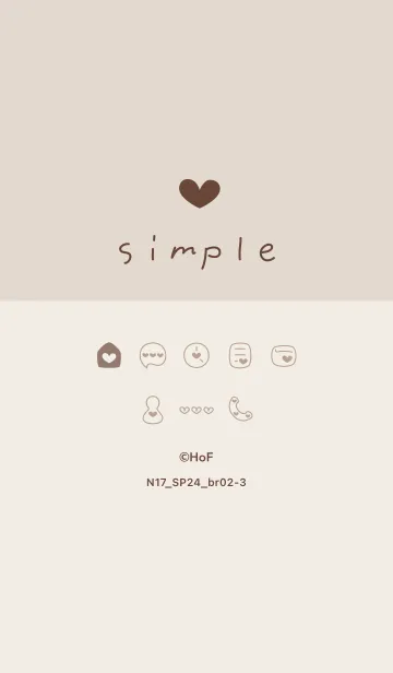 [LINE着せ替え] N17.24_ブラウン2-3の画像1