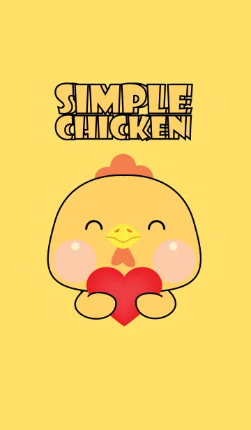 Simple Love U Chicken Theme (JP)の着せ替えメイン画像