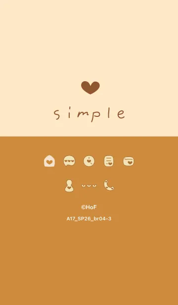 [LINE着せ替え] A17.26_ブラウン4-3の画像1