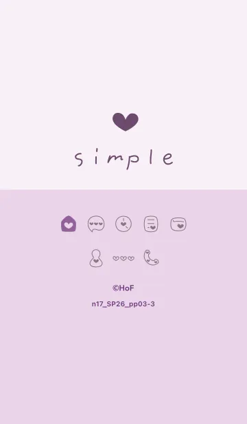 [LINE着せ替え] n17.26_パープル3-3の画像1