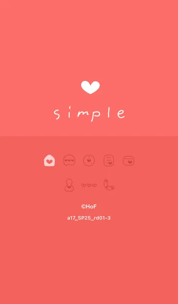 [LINE着せ替え] a17.25_レッド1-3の画像1