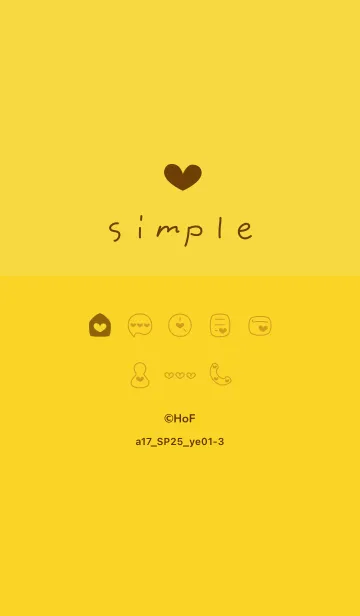 [LINE着せ替え] a17.25_イエロー1-3の画像1