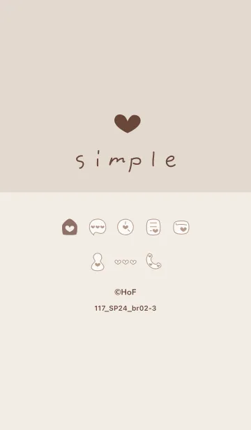 [LINE着せ替え] 117.24_ブラウン2-3の画像1