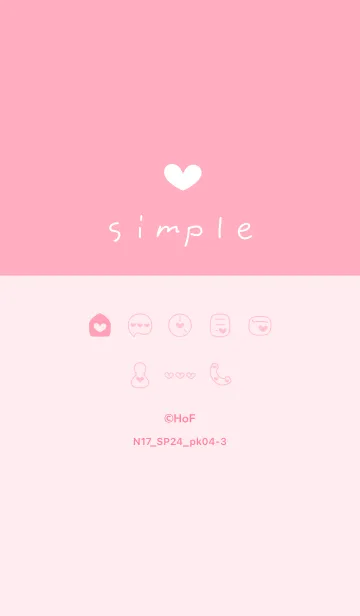 [LINE着せ替え] N17.24_ピンク4-3の画像1