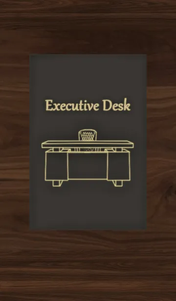 [LINE着せ替え] Executive Desk (WOODxBLACK)の画像1