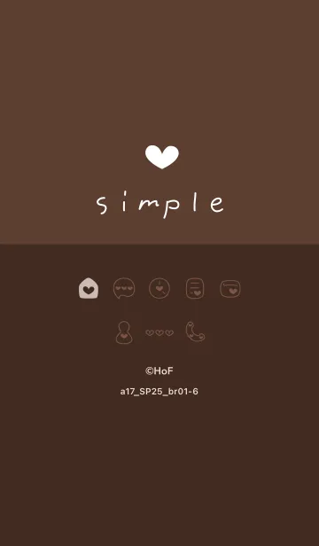 [LINE着せ替え] a17.25_ブラウン1-6の画像1