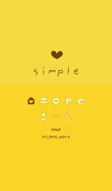 [LINE着せ替え] 517.25_イエロー1-6の画像1