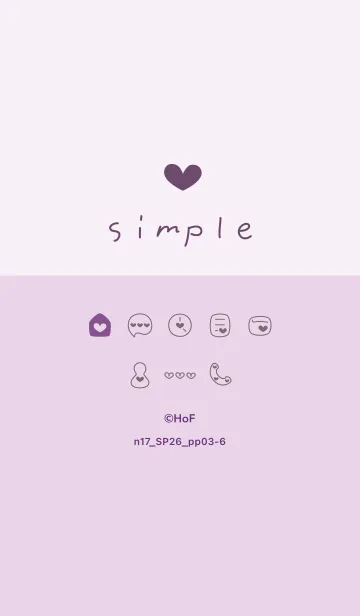 [LINE着せ替え] n17.26_パープル3-6の画像1